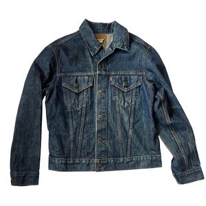 Vintage‎ 1970s Levi Strauss Style 70505-0217 Mens Denim Jacket Dark Wash Size 40